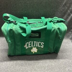Vintage Starter 90s Boston Celtics Green Duffel Bag Basketball NBA Gym Zip Strap